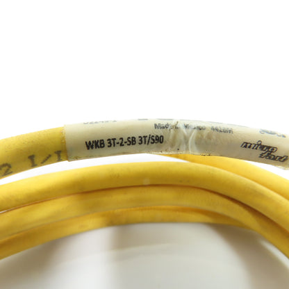 Turck U2249-1 WKB 3T-2-SB 3T/S90 3-Wire M12 Cordset Cable 90-Degree to Straight