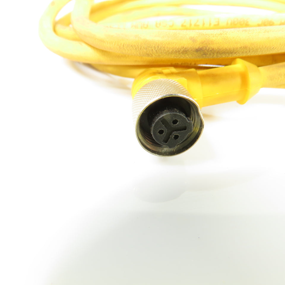 Turck U2249-1 WKB 3T-2-SB 3T/S90 3-Wire M12 Cordset Cable 90-Degree to Straight