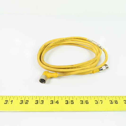 Turck U2249-1 WKB 3T-2-SB 3T/S90 3-Wire M12 Cordset Cable 90-Degree to Straight