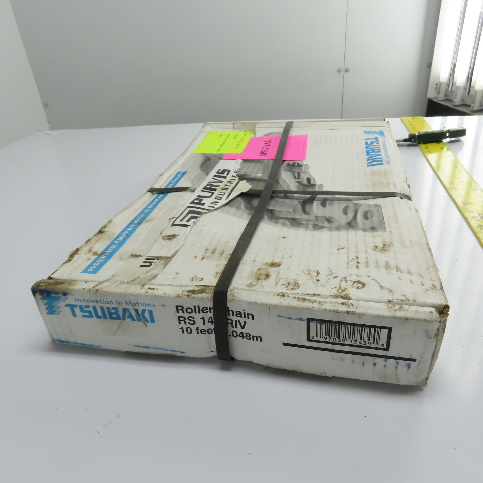 Tsubaki RS 140 RIV Roller Chain RS 140 RIV 10 Feet 3.048m