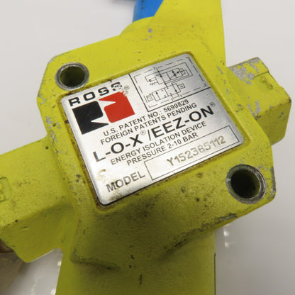 Ross Y1523B5112 L-O-X/EEZ-ON Energy Isolation Device 2-10 BAR 3/4" NPT
