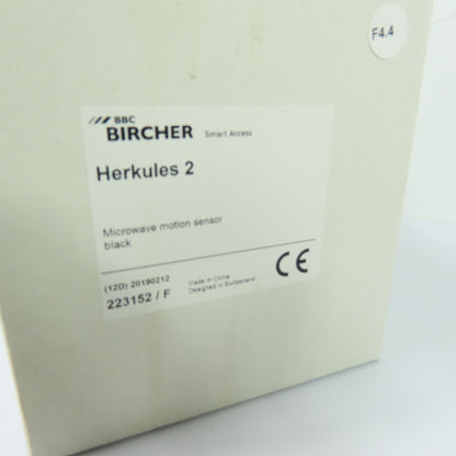 Bircher 223152/F Herkules 2 Microwave Motion Sensor 10-28VAC 12-36VDC Black