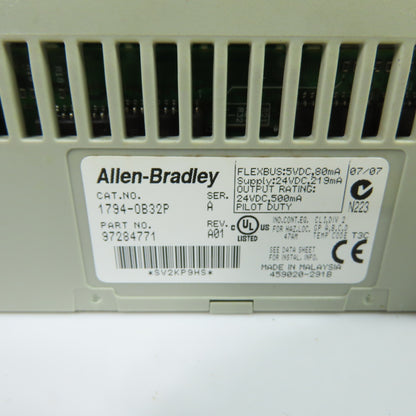 Allen-Bradley 1794-OB32P Flex I/O 32-Point 24VDC Output Module W/1794-TB32 Base