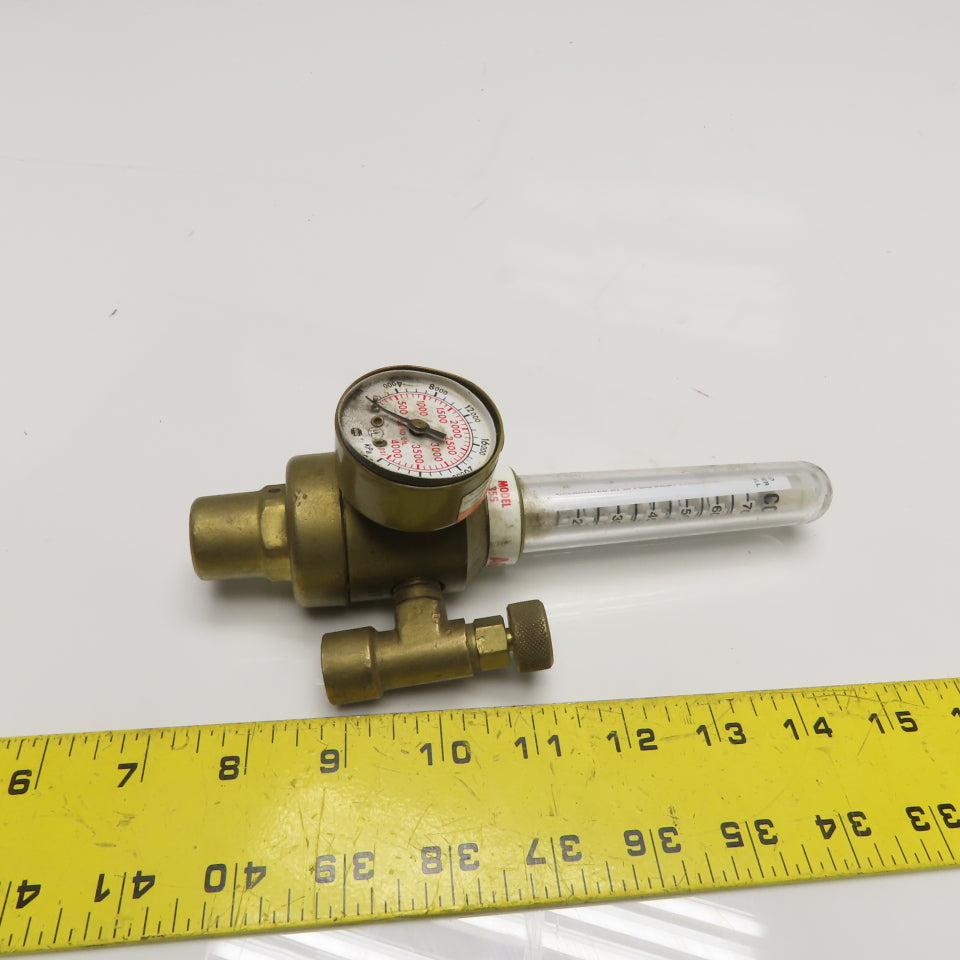 AGA 355-2 AGA Model 355-2 Brass Flowmeter Regulator 3000 psig CGA E-4