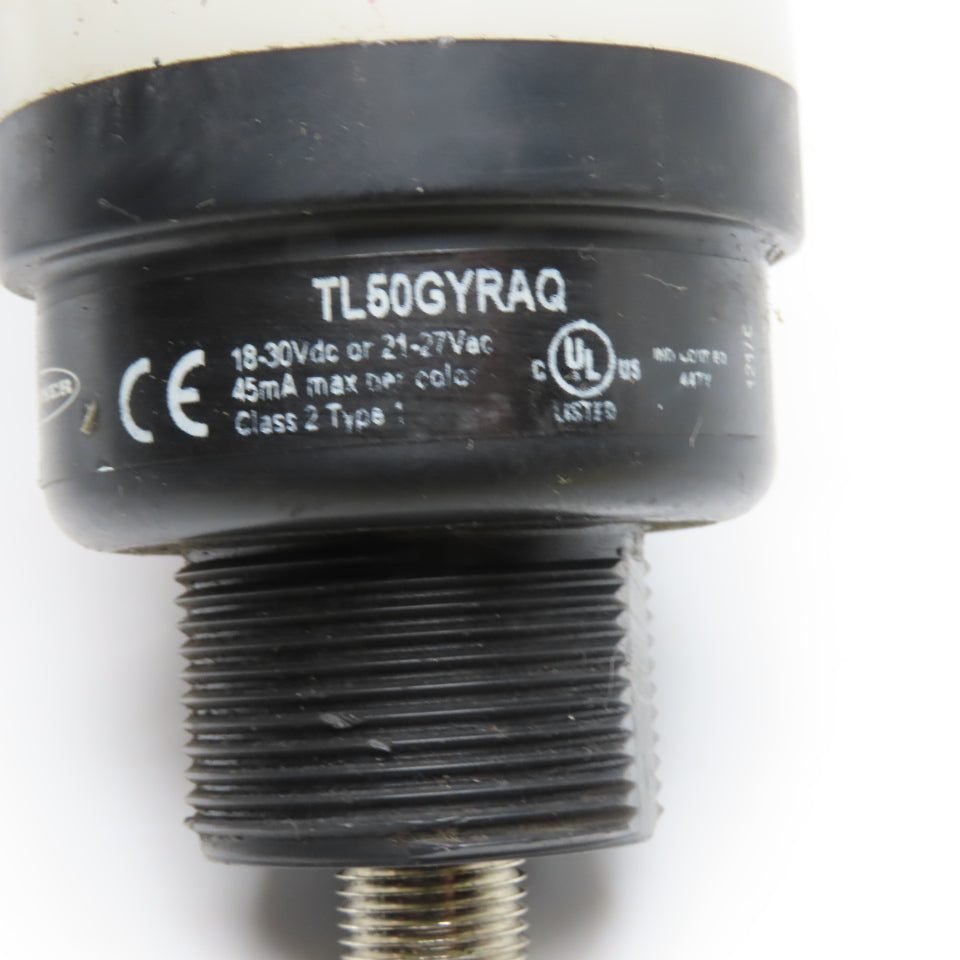 Banner Engineering TL50GYRAQ GYR Audible Tower Light 30VDC 27VAC