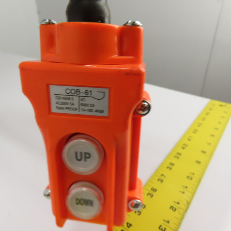 CM Lodestar Model L 1Ton 2000LB Electric Chain Hoist 20' Lift 16FPM 3Ph 230/460V