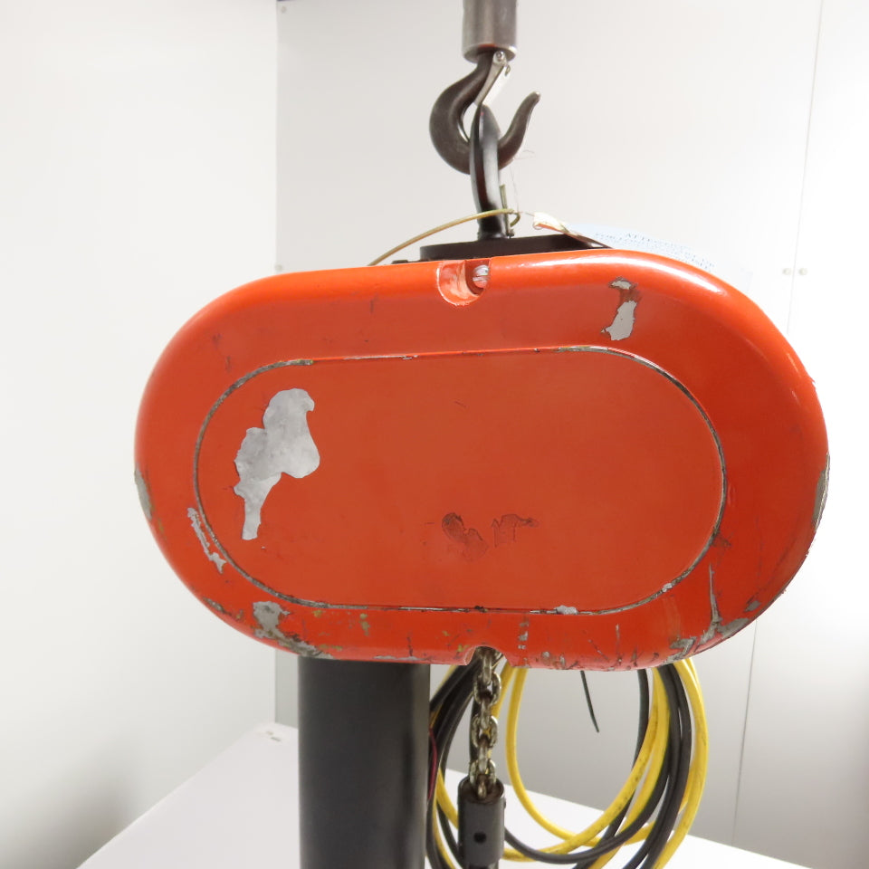 CM Lodestar Model L 1Ton 2000LB Electric Chain Hoist 20' Lift 16FPM 3Ph 230/460V