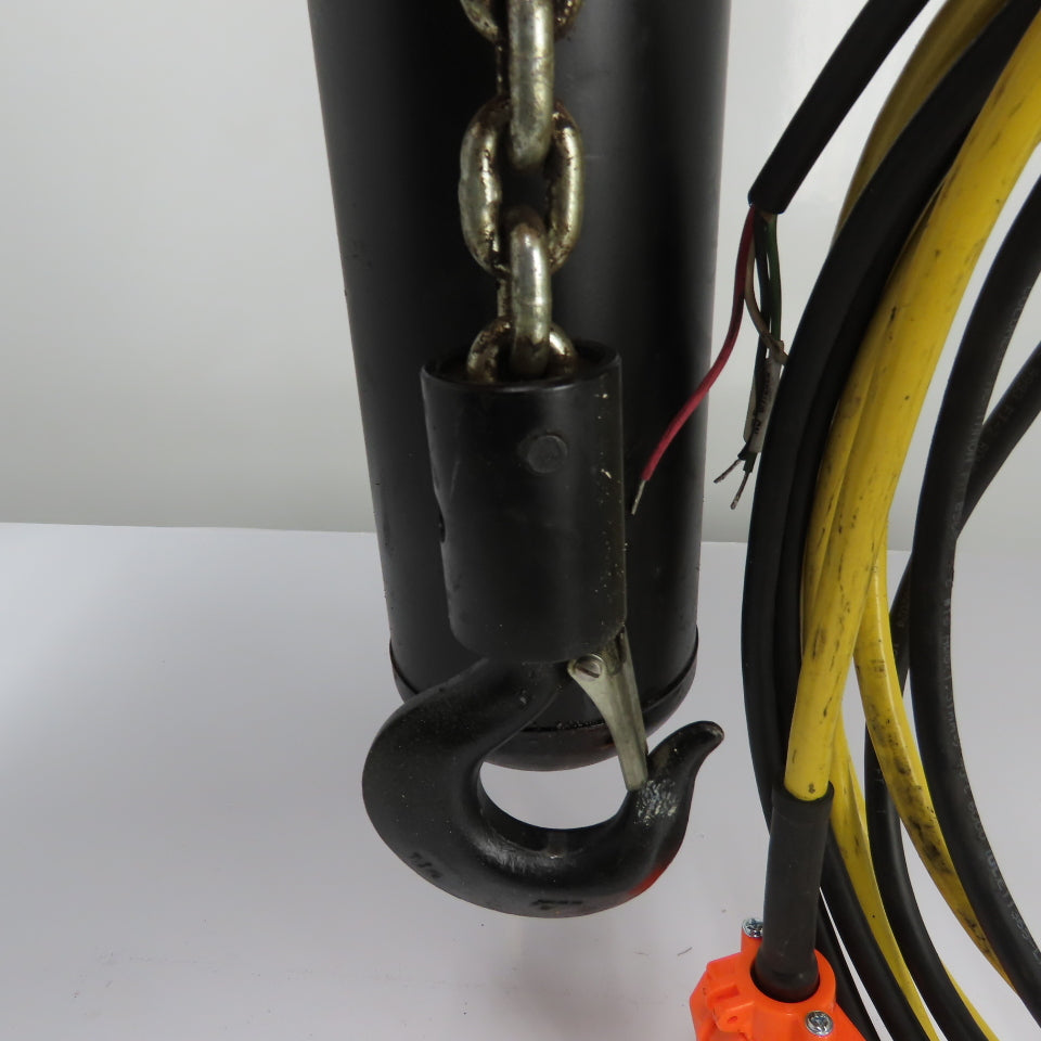CM Lodestar Model L 1Ton 2000LB Electric Chain Hoist 20' Lift 16FPM 3Ph 230/460V