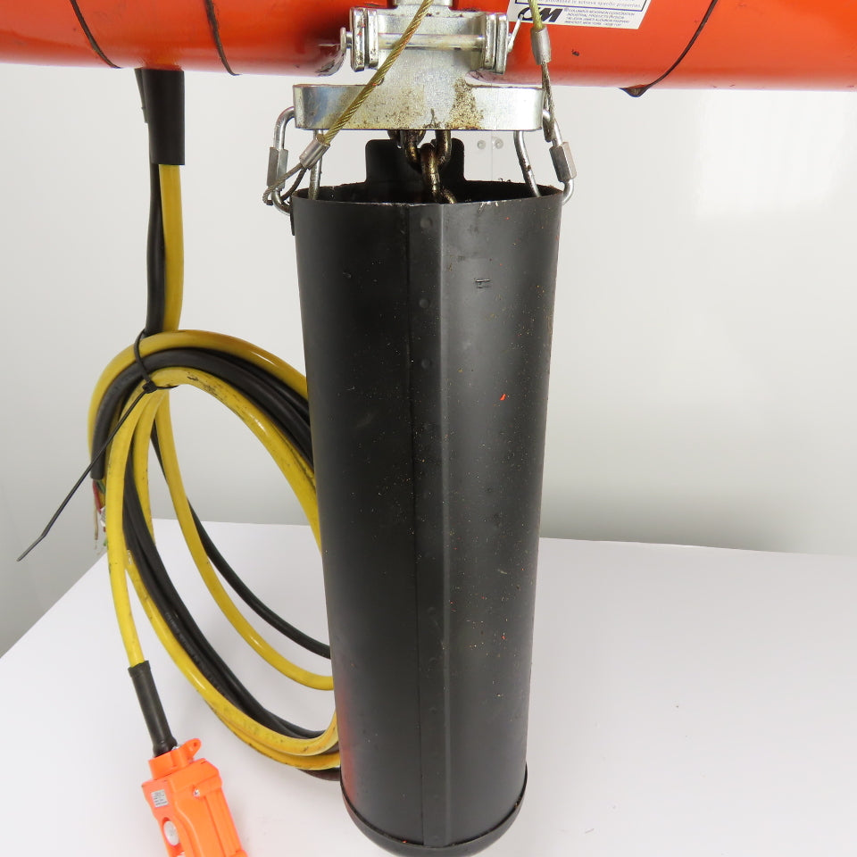 CM Lodestar Model L 1Ton 2000LB Electric Chain Hoist 20' Lift 16FPM 3Ph 230/460V