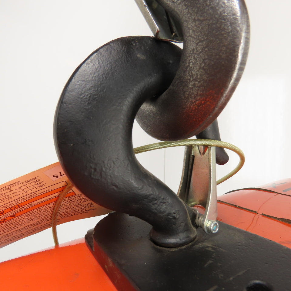 CM Lodestar Model L 1Ton 2000LB Electric Chain Hoist 20' Lift 16FPM 3Ph 230/460V