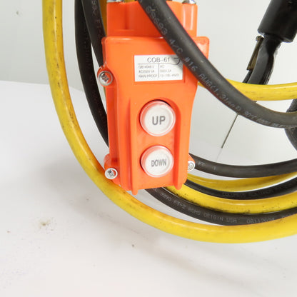 CM Lodestar Model L 1Ton 2000LB Electric Chain Hoist 20' Lift 16FPM 3Ph 230/460V