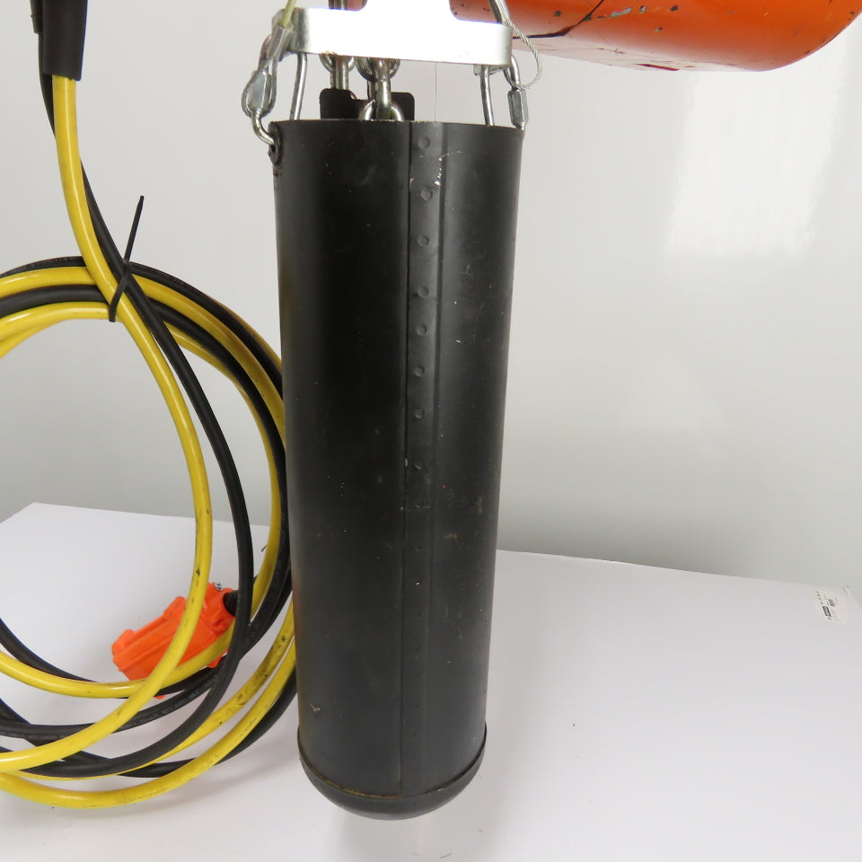 CM Lodestar Model L 1Ton 2000LB Electric Chain Hoist 20' Lift 16FPM 3Ph 230/460V