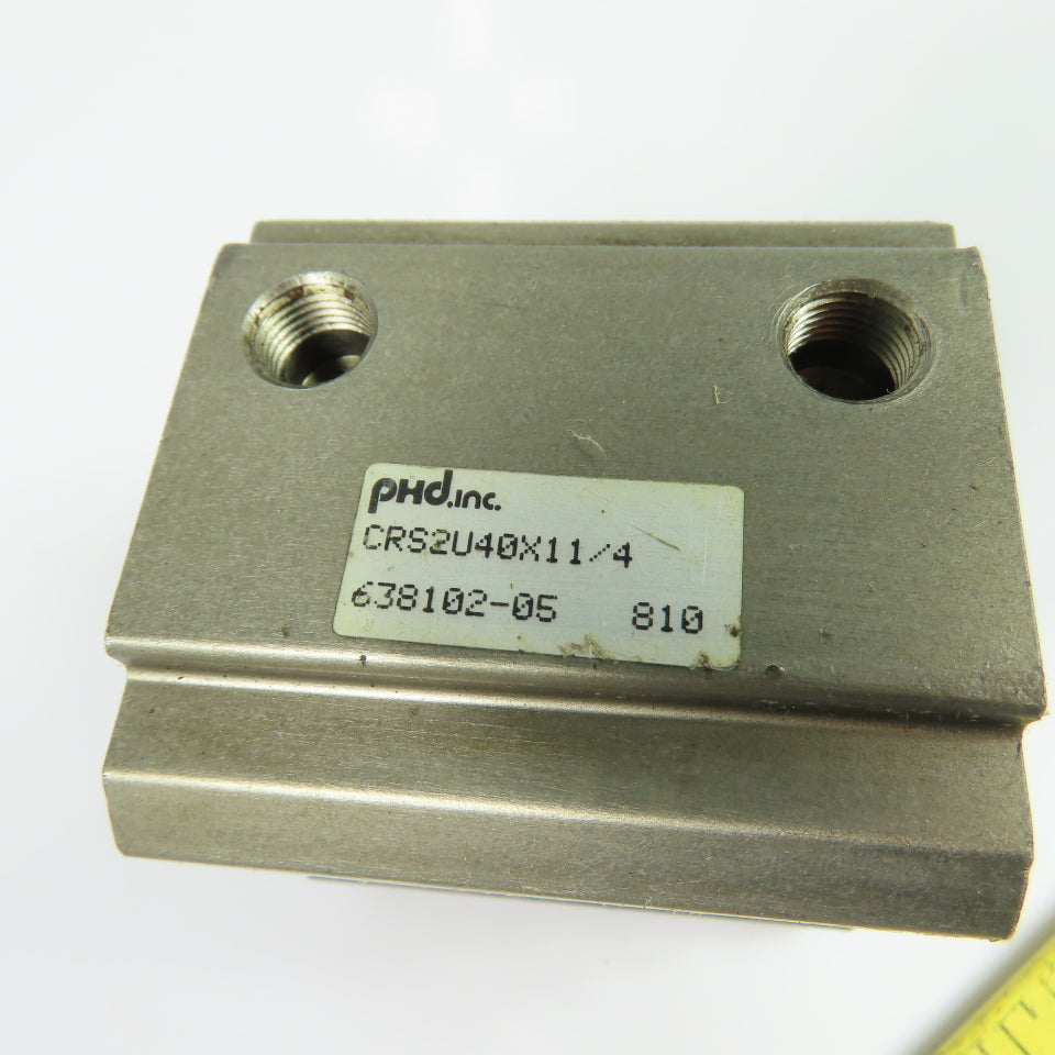 PHD CRS2U40X11/4 Series CRS Compact Air Cylinder 40mm Bore 1-1/4" Stroke