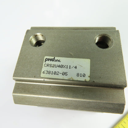 PHD CRS2U40X11/4 Series CRS Compact Air Cylinder 40mm Bore 1-1/4" Stroke