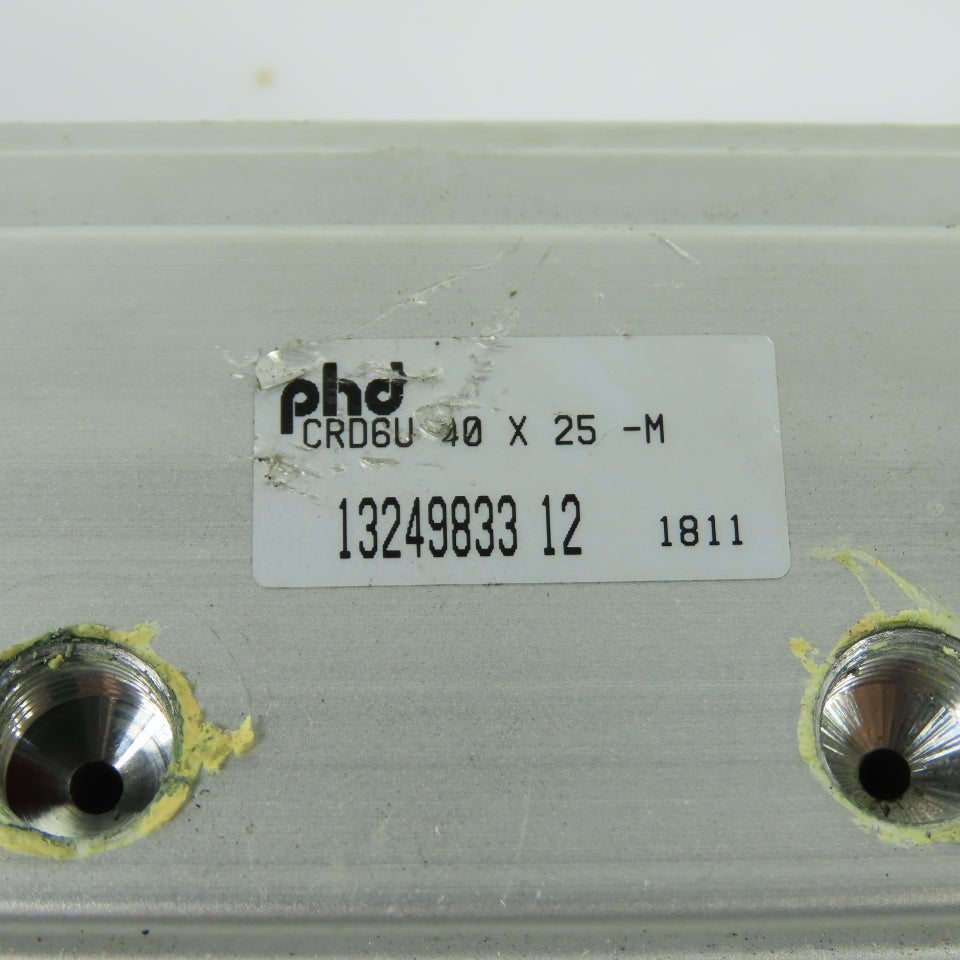 PHD CRD6U 40 X 25 -M Pneumatic Air Cylinder 40mm Bore 25mm Stroke Double End