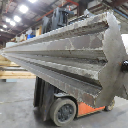 86° Metric Multi-V Press Brake 110mm Square 7 Way V-Forming Die Block 13'