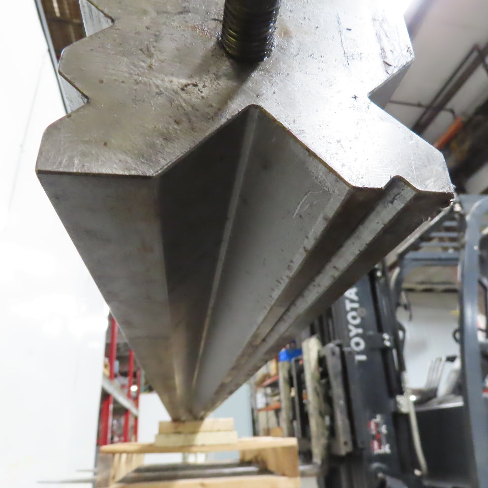 86° Metric Multi-V Press Brake 110mm Square 7 Way V-Forming Die Block 13'