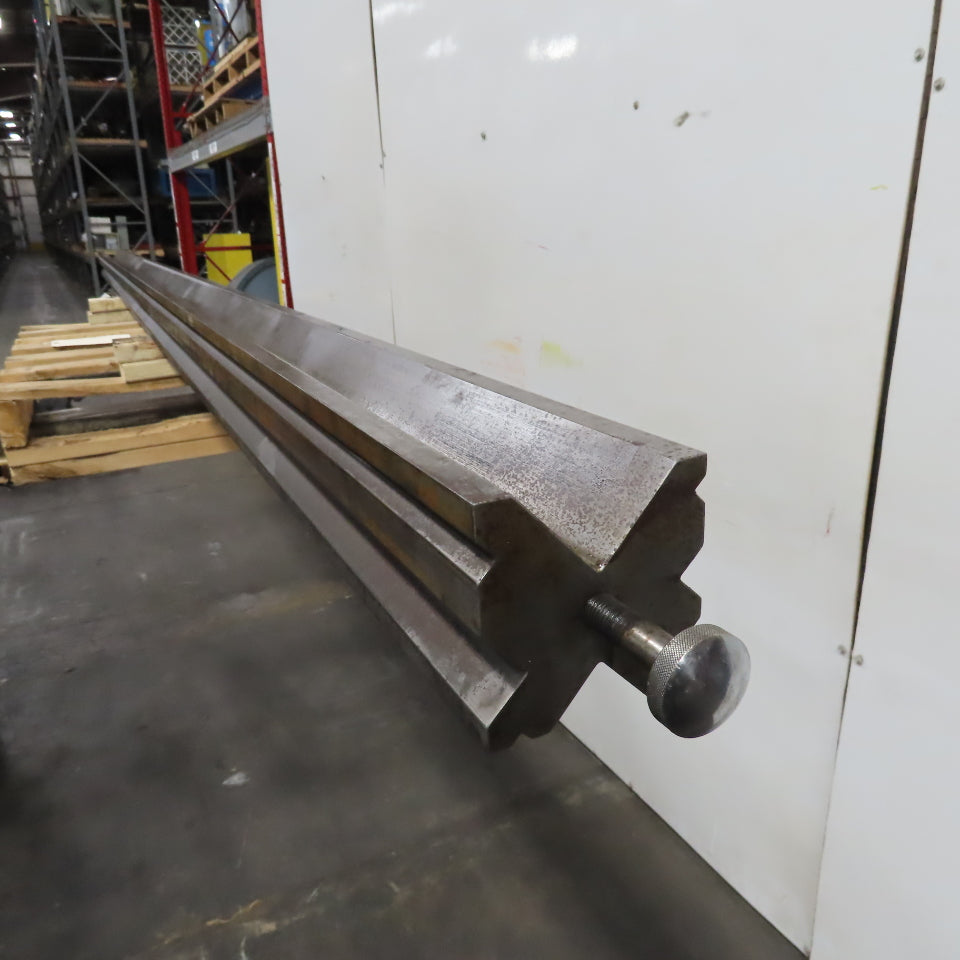 86° Metric Multi-V Press Brake 110mm Square 7 Way V-Forming Die Block 13'