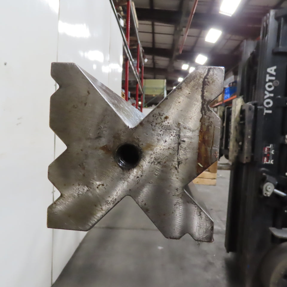 86° Metric Multi-V Press Brake 110mm Square 7 Way V-Forming Die Block 13'