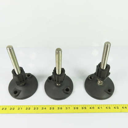 Valu Guide VG-511-02 Plastic Floor Leveling Feet 4" OD x 8" Tall Lot of 3