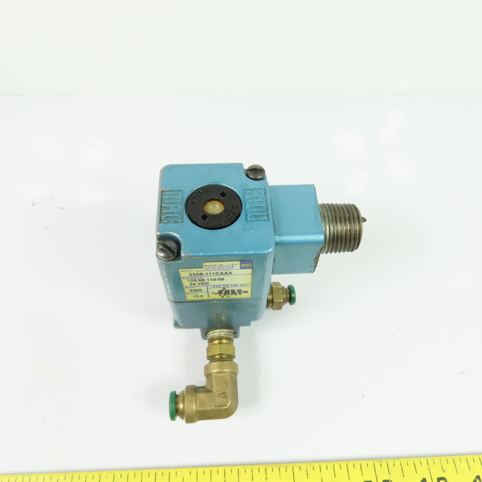 MAC 225B-111CAAA 3-Way Solenoid Air Valve 110/120V 24VDC 150PSI