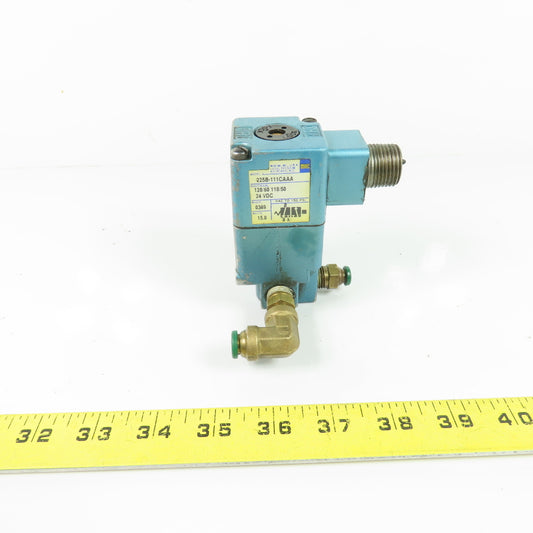 MAC 225B-111CAAA 3-Way Solenoid Air Valve 110/120V 24VDC 150PSI