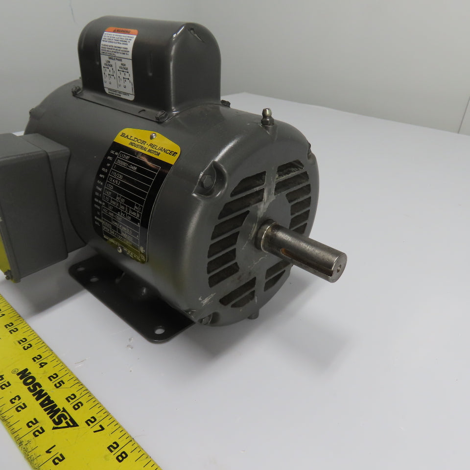 Baldor L1318T 1HP Electric Motor 115/230V 1725RPM 143T Frame Tested