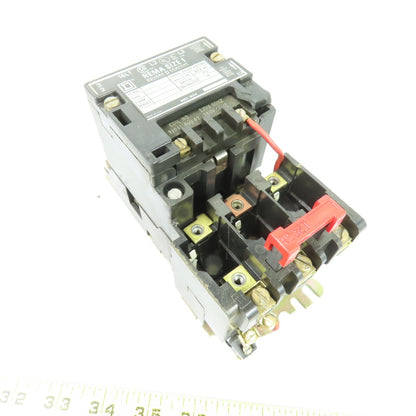 Square D 8536 SCO 3 NEMA Size 1 Magnetic Motor Starter 3Ph 120V Coil
