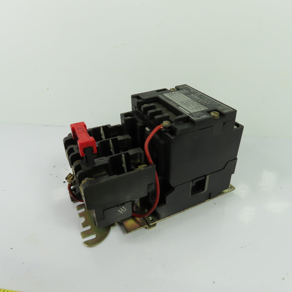 Square D 8536 SCO 3 NEMA Size 1 Magnetic Motor Starter 3Ph 120V Coil