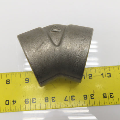 HN0007 1-1/2" 3000lb 45 Degree Stainless Steel Socket Weld Elbow Fitting