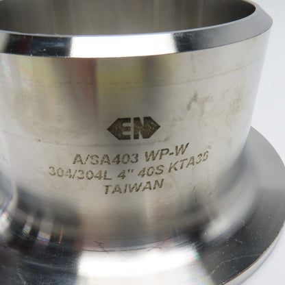 EN A/SA403 WP-W 304/304L Stainless Steel 4" 40S Stub End Pipe Fitting