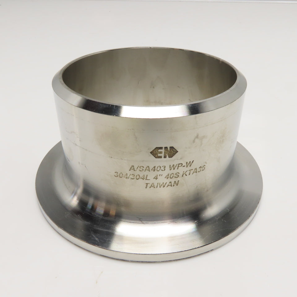 EN A/SA403 WP-W 304/304L Stainless Steel 4" 40S Stub End Pipe Fitting