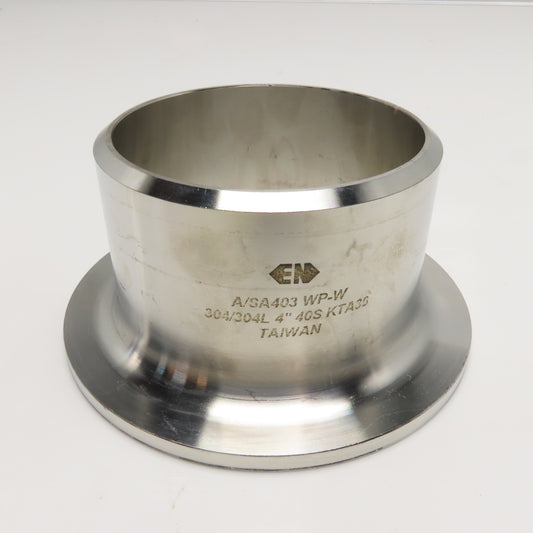 EN A/SA403 WP-W 304/304L Stainless Steel 4" 40S Stub End Pipe Fitting