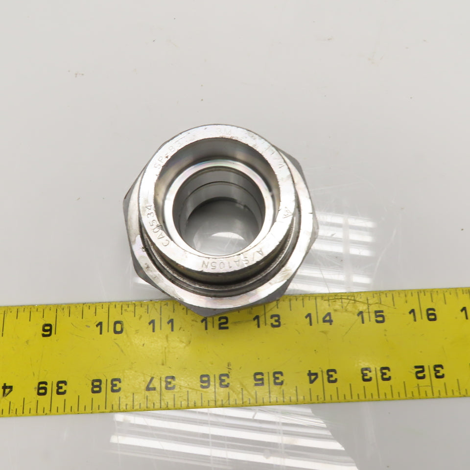1-1/4" Forged Steel Socket Weld Pipe Union 3000# A105N