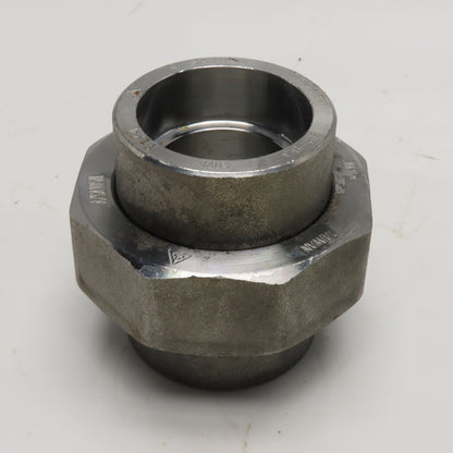 1-1/4" Forged Steel Socket Weld Pipe Union 3000# A105N