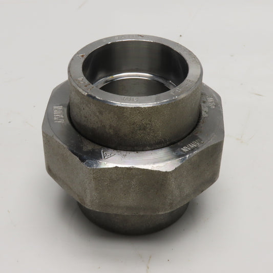 1-1/4" Forged Steel Socket Weld Pipe Union 3000# A105N