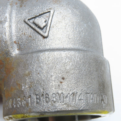 1-1/4" 90 Degree Socket Weld Elbow Pipe Fitting 3000# Forged Steel