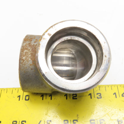 1-1/4" 90 Degree Socket Weld Elbow Pipe Fitting 3000# Forged Steel