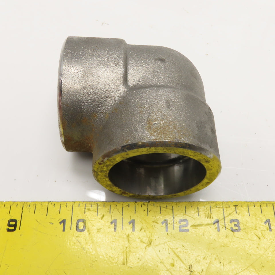 1-1/4" 90 Degree Socket Weld Elbow Pipe Fitting 3000# Forged Steel