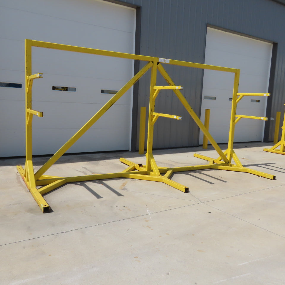 90" x 169" Welded 2 Tier Cantilever Storage Rack 32" Arms 84" Tall