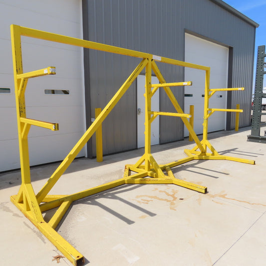 68" x 169" Welded 2 Tier Cantilever Storage Rack 32" Arms 84" Tall