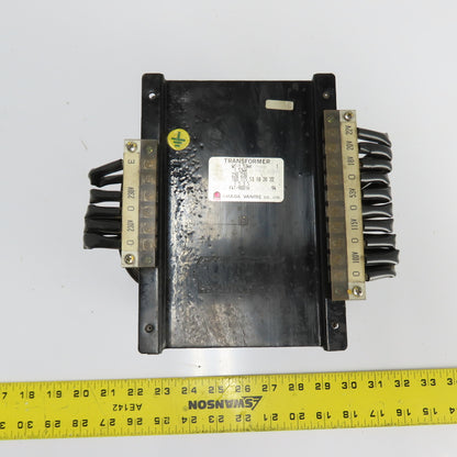 Amada Vantec WT-1.534K 1.534 kVA 1Ph Control Transformer 230V In 100-22V Out