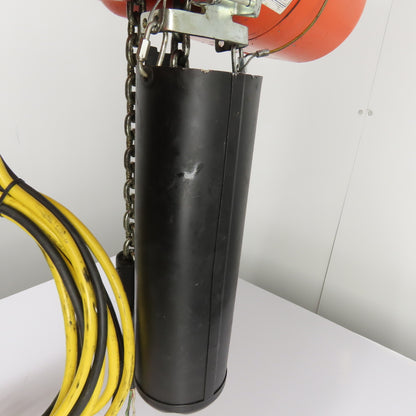 CM Lodestar Model L 1Ton 2000LB Electric Chain Hoist 20' Lift 16FPM 3Ph 230/460V