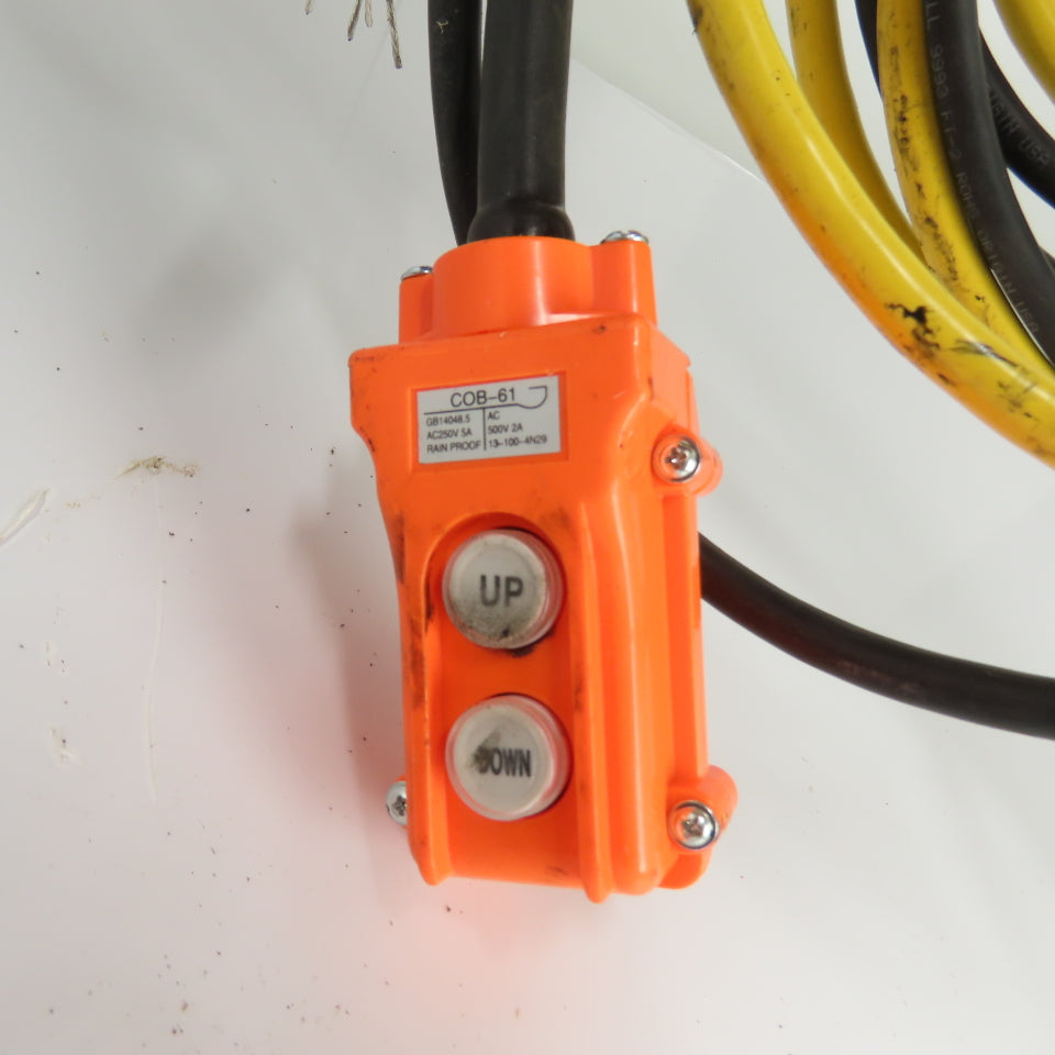 CM Lodestar Model L 1Ton 2000LB Electric Chain Hoist 20' Lift 16FPM 3Ph 230/460V