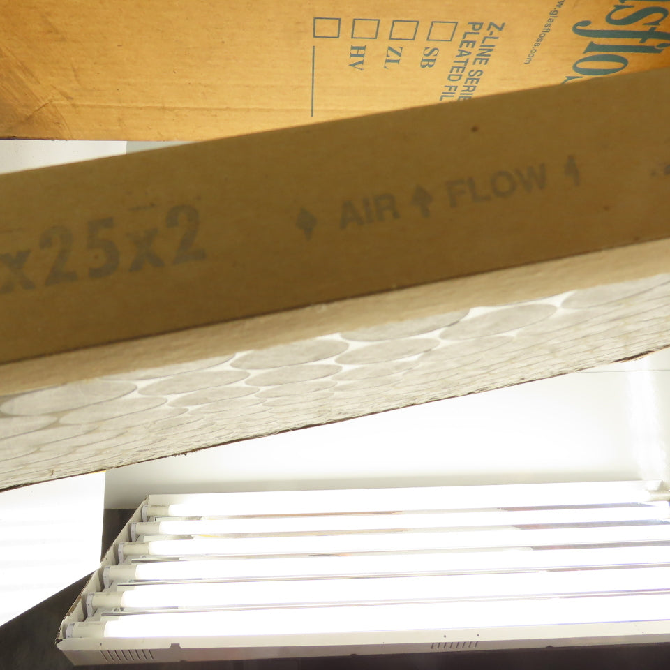 Glasfloss Industries PTA16252 PTA Series Disposable Air Filters 16x25x2 Lot of 5