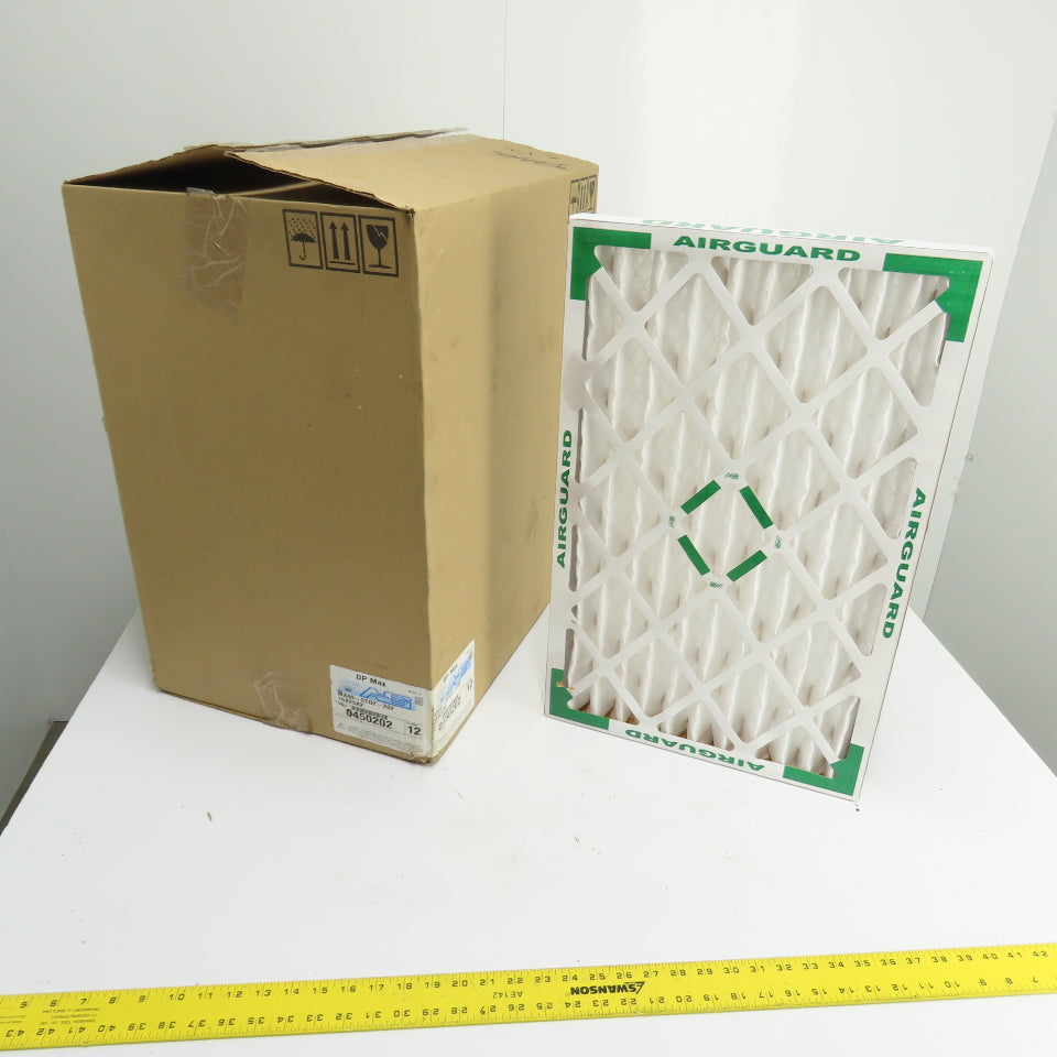 Airguard MX40-STD2-202 DP Max Pleated Air Filters 16x25x2 MERV 8 Case of 12