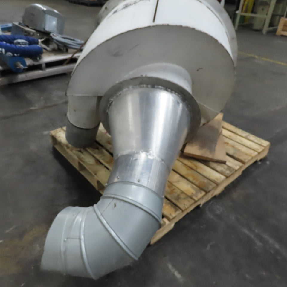 Bulk Dry Material Separator Cyclone Funnel 36" Diameter 18" x 8" Duct