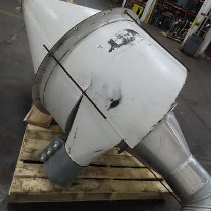 Bulk Dry Material Separator Cyclone Funnel 36" Diameter 18" x 8" Duct