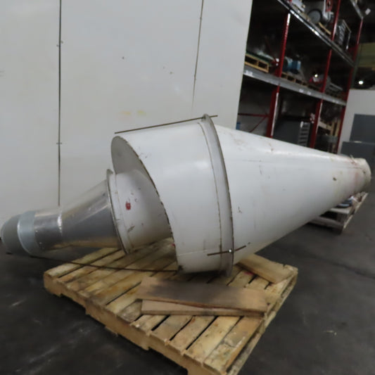 Bulk Dry Material Separator Cyclone Funnel 36" Diameter 18" x 8" Duct
