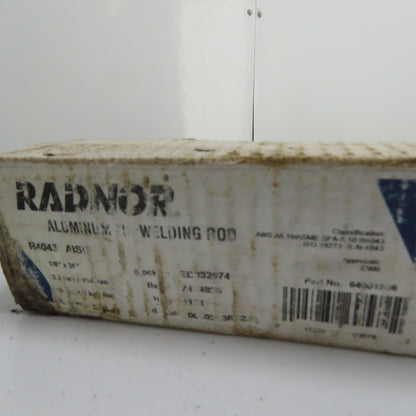 Radnor R4043 Premium TIG Aluminum Welding Rods 1/8" x 36" 9lbs Lot of 3